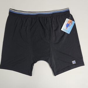 Perry Ellis Aqua-F Black Boxer Briefs Athletic Fit